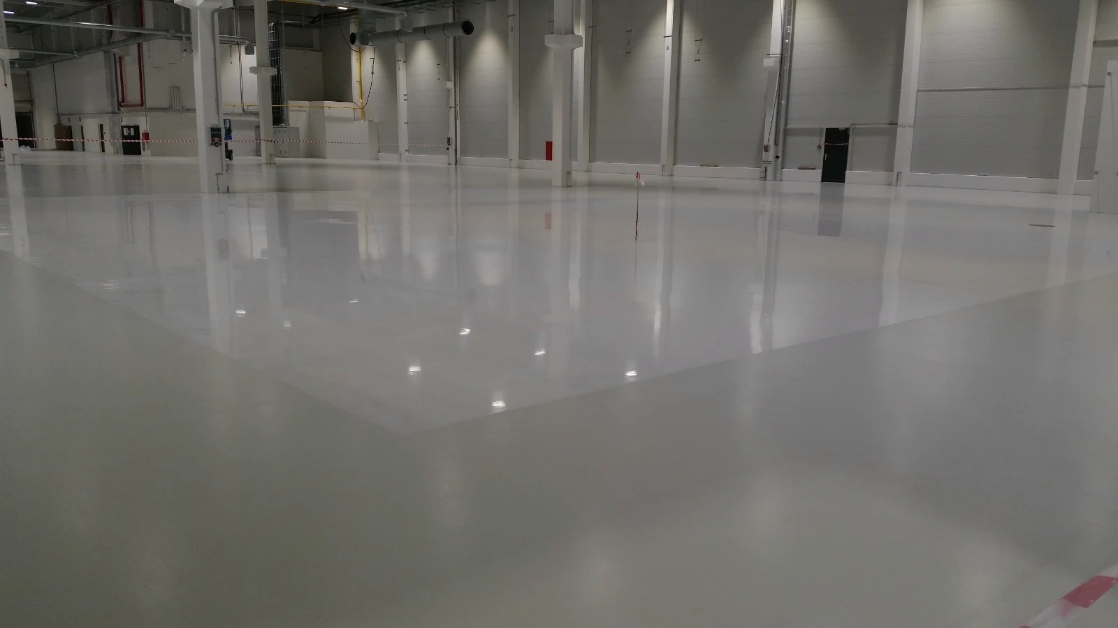 Polished concrete floor in a modern interior